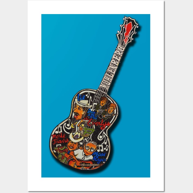 Muhlenberg County Music Legends Guitar (KY) Wall Art by Grinner Mountain